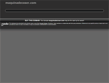 Tablet Screenshot of maquinadecoser.com